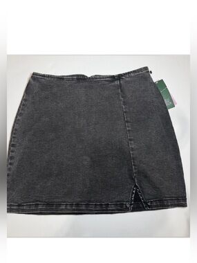 Target wild fable Black Mini Skirt with Front Slit